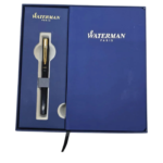 Waterman Phileas Lacque Ball Pen - Black GT and 1N Notbook GiftSet