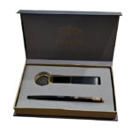 Parker Insignia Laque Black GT Ball Pen Gift Set with Keychain